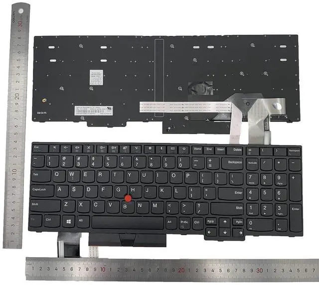 Alt view image 2 of 7 - Laptop Replacement US Layout Keyboard for Lenovo Thinkpad E580 E590 T590 L580 L590 Moon2020 Laptop Replacement Keyboard for IBM Thinkpad P72 P53 P73 P52