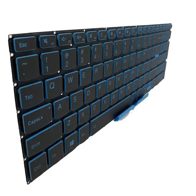 Alt view image 4 of 7 - Laptop Replacement US Layout with Backlit Keyboard for Lenovo ideapad L340-15 L340-17 L340-17IRH L340-15IRH 5000-15 520-15 320S-15 L3-15IML05 L3-15ITL6 S145-15AST S145-15IKB with Blue Frame SN20M61485