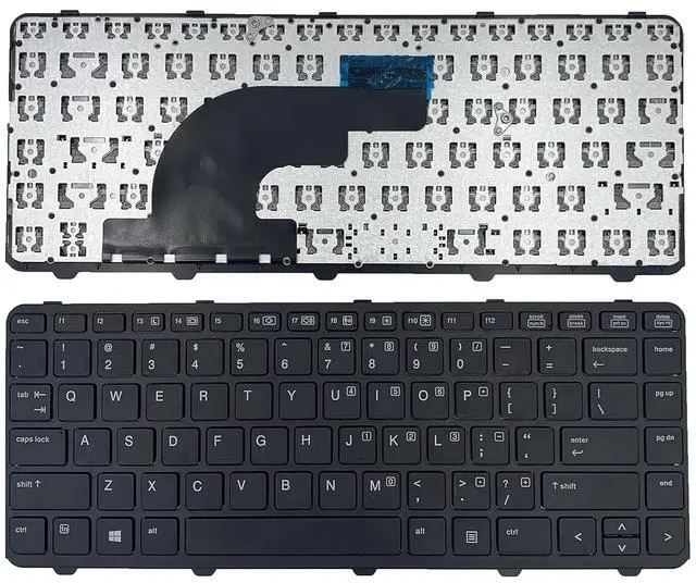 Main image of Laptop Replacement Keyboard for HP PROBOOK 640 G1 645 G1 Black US Layout 738688-001 736653-001 V139426BS1 with Frame Without Pointing Stick