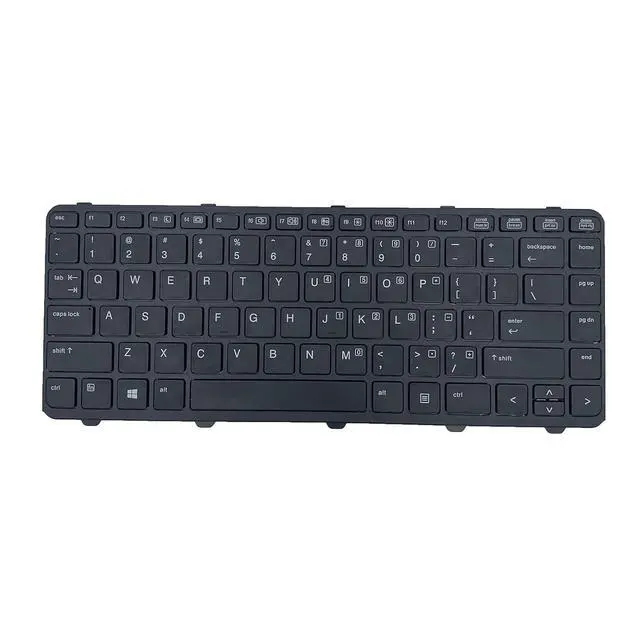Alt view image 2 of 7 - Laptop Replacement Keyboard for HP PROBOOK 640 G1 645 G1 Black US Layout 738688-001 736653-001 V139426BS1 with Frame Without Pointing Stick