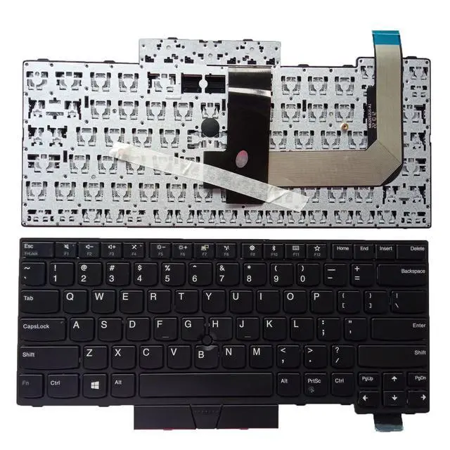 Alt view image 3 of 3 - Laptop Replacement US Layout No Pointer Keyboard for Lenovo ThinkPad T470 T480 A475 A485 01HX459 01AX487 01HX499 01HX419 01AX528 01AX364 01AX405 01AX446 01HX339 01HX379 01HX299
