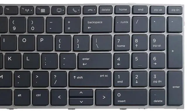 Alt view image 2 of 6 - Laptop Replacement US Layout with Pointer and backlightt Keyboard for HP ZBOOK 15 G5 G6 17 G5 G6 US Keyboard with Point L29635-001 L12765-001 L28407-001