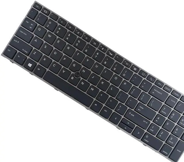 Alt view image 4 of 6 - Laptop Replacement US Layout with Pointer and backlightt Keyboard for HP ZBOOK 15 G5 G6 17 G5 G6 US Keyboard with Point L29635-001 L12765-001 L28407-001