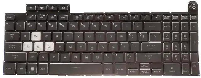 Alt view image 2 of 3 - Laptop Replacement US Layout Backlit Keyboard for Asus TUF Gaming A15 F15 FA507 FA507R FX507 FX507R FX507Z FX507ZM FX517 FX517ZC FX517ZM FX517ZR FX517ZE Gaming A17 FA707 FA707RC F17 FX707