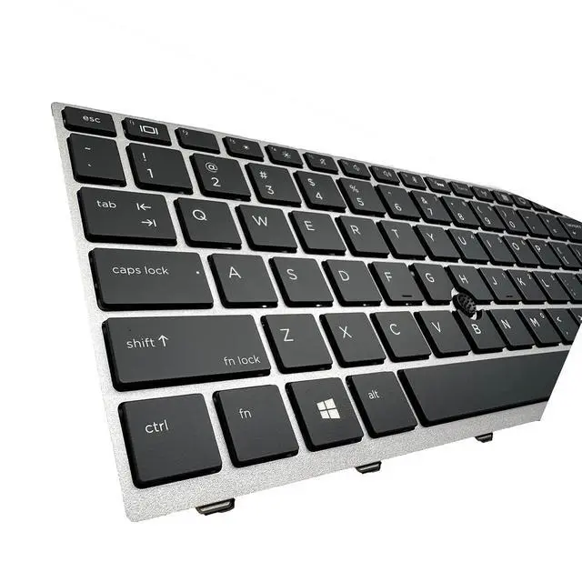 Alt view image 5 of 5 - Laptop Replacement US Layout with Pointer and Backlit Keyboard for HP EliteBook 730 G5 735 G5 830 G5 836 G5 735 G6 830 G6 836 G6 P/N: L13697-001 6037B0135401