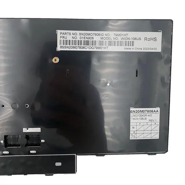 Alt view image 5 of 7 - Laptop Replacement US Layout No Pointer Keyboard for Lenovo IBM ThinkPad T570 T575 T580 P51S P52S 01ER582 01ER541 SN20M07934 01HX219 01HX259 SN20P41561 SN20P41521