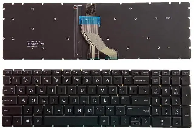 Main image of Laptop Replacement US Layout with Backlit Keyboard for HP 250 G7 255 G7 15-DA 15-DB 15-DK 15-DR 15-DW 15-DU 15S-DU 15-DY 15s-DY 15s-EQ 15-EF 15s-FQ 15-GW 17-CA. Home 17-by TPN-C135 TPN-C136