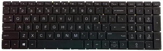 Alt view image 2 of 3 - Laptop Replacement US Layout with Backlit Keyboard for HP 250 G7 255 G7 15-DA 15-DB 15-DK 15-DR 15-DW 15-DU 15S-DU 15-DY 15s-DY 15s-EQ 15-EF 15s-FQ 15-GW 17-CA. Home 17-by TPN-C135 TPN-C136