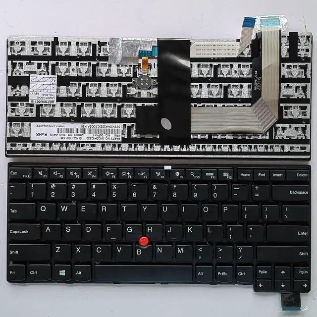 Main image of Laptop Replacement US Layout Keyboard for Lenovo ThinkPad T460s T460p T470s T470p 00PA522 00PA440 01EN752 with Frame,TrackPoint,No Backlit Black