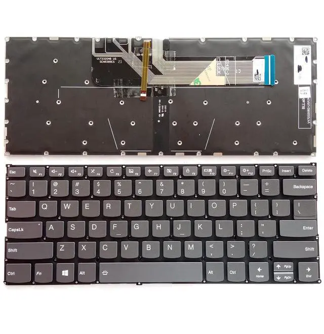 Main image of Laptop Replacement US Layout with Backlit Keyboard for Lenovo Yoga 730-13IKB 730-13IWL 730-15IKB 730-15IWL,Yoga 530-14IKB, Flex 6-14ARR Flex 6-14IKB Series Laptop with Backlight US Layout
