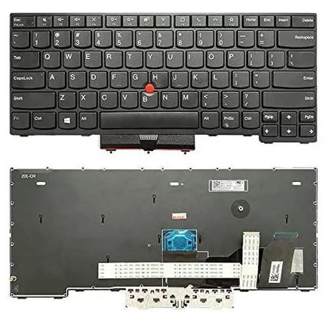 Main image of Laptop Replacement US Layout Keyboard with Pointer for Lenovo Thinkpad L14 Gen 1 20U2 Gen 2 20X2 2020 5N20W67850, Black