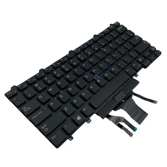 Alt view image 2 of 7 - Laptop Replacement US Layout with Pointer and Backlight Keyboard for Dell EducationLatitude E5450 E5470 E5480 E7450 P40G E7470 E7480,Latitude 14 5480 5488 5490 5491 7480 7490 04VMV0