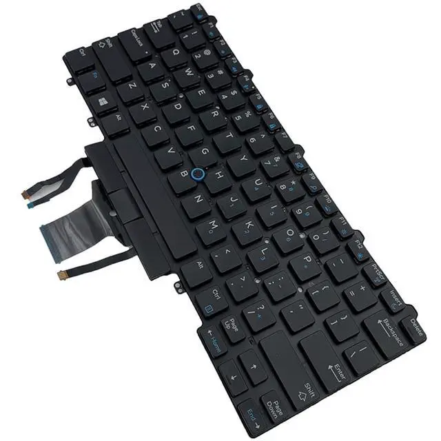Alt view image 3 of 7 - Laptop Replacement US Layout with Pointer and Backlight Keyboard for Dell EducationLatitude E5450 E5470 E5480 E7450 P40G E7470 E7480,Latitude 14 5480 5488 5490 5491 7480 7490 04VMV0
