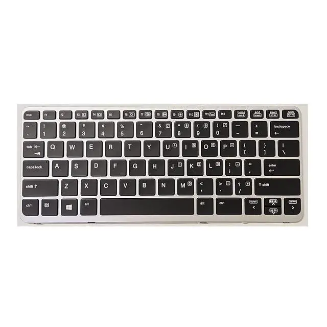 Alt view image 2 of 4 - Laptop Replacement US Backlit Keyboard for HP EliteBook 720 G1 720 G2 725 G2 820 G1 820 G2 Silver FrameWithout Pointer