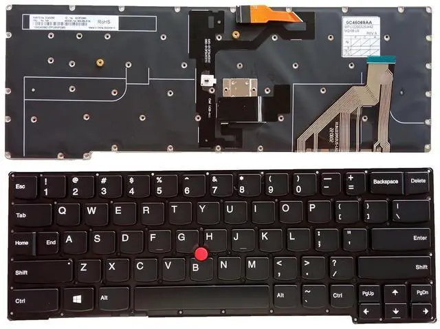 Main image of Laptop Replacement US Layout with Pointing with Backlight Keyboard for Lenovo Thinkpad X1 Carbon Gen 2nd 2014 20A7/20A8 0C45137 0C45081 01AX410