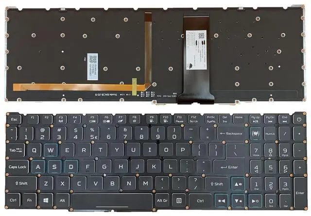 Main image of Laptop Replacement US Layout RGB Colorful Backlight Keyboard for Acer Nitro 5 AN515-43 AN515-54 AN515-55 AN517-51 Nitro 7 AN715-51 Predator Helios 300 PH315-52 PH315-52-710B PH315-52-76NS