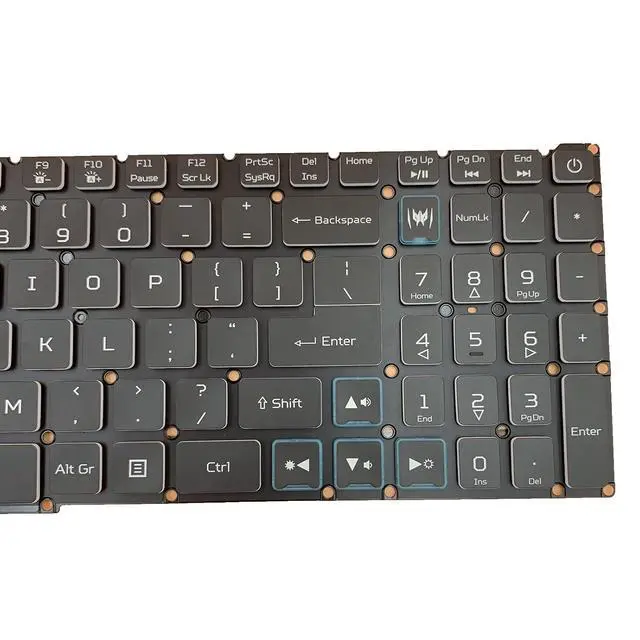 Alt view image 5 of 7 - Laptop Replacement US Layout RGB Colorful Backlight Keyboard for Acer Nitro 5 AN515-43 AN515-54 AN515-55 AN517-51 Nitro 7 AN715-51 Predator Helios 300 PH315-52 PH315-52-710B PH315-52-76NS