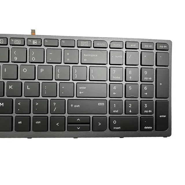 Alt view image 4 of 7 - Laptop Replacement US Layout with Pointer and backlightt Keyboard for HP Zbook 15 G3 G4 Zbook 17 G3 G4 Backlit Pointer US 848311-001 PK131C31A00