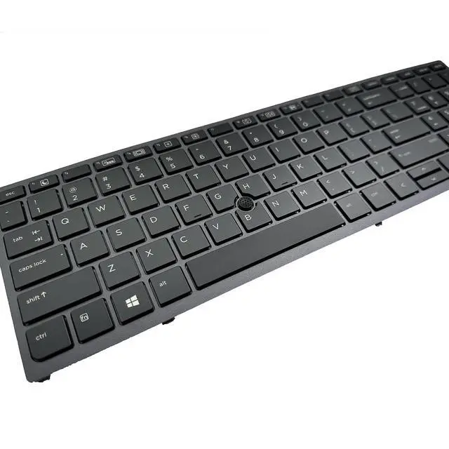 Alt view image 6 of 7 - Laptop Replacement US Layout with Pointer and backlightt Keyboard for HP Zbook 15 G3 G4 Zbook 17 G3 G4 Backlit Pointer US 848311-001 PK131C31A00