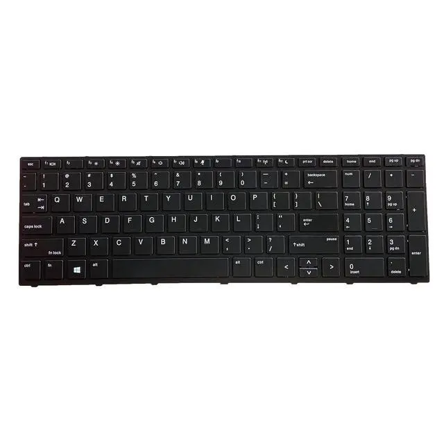 Alt view image 3 of 4 - Laptop Replacement US Layout Keyboard for HP Probook 450 G5 455 G5 470 G5 Keyboard Without Backlit Frame US L00739-001 L09593-001 L01028-001 L01027-001 925741-001