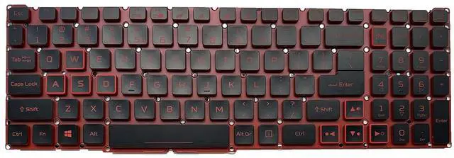 Alt view image 3 of 6 - Laptop Replacement US Layout with Backlight Keyboard for Acer Predator Helios 300 PH315-52 PH315-53 PH317-53.Acer Nitro 5 AN515-43 AN515-54 AN517-51 LG05P-N10BR LG05P-N12B3L
