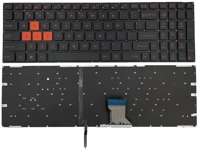 Main image of Laptop Replacement US Layout RED Backlit Keyboard for ASUS Rog Strix GL502 GL702VM GL702V GL702VY GL502VT GL502 GL702 Black