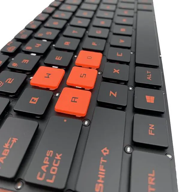 Alt view image 4 of 7 - Laptop Replacement US Layout RED Backlit Keyboard for ASUS Rog Strix GL502 GL702VM GL702V GL702VY GL502VT GL502 GL702 Black