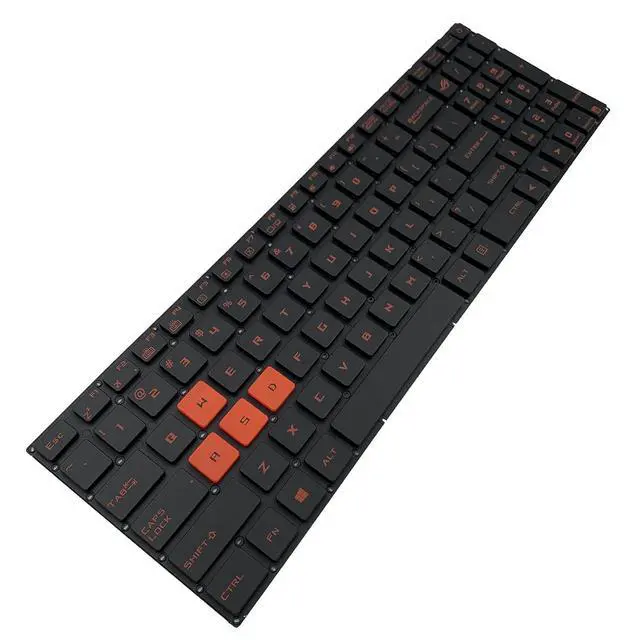 Alt view image 5 of 7 - Laptop Replacement US Layout RED Backlit Keyboard for ASUS Rog Strix GL502 GL702VM GL702V GL702VY GL502VT GL502 GL702 Black
