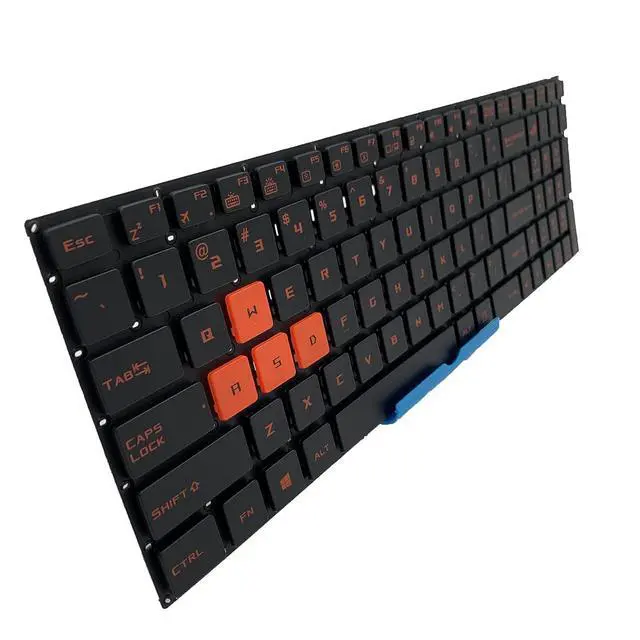 Alt view image 7 of 7 - Laptop Replacement US Layout RED Backlit Keyboard for ASUS Rog Strix GL502 GL702VM GL702V GL702VY GL502VT GL502 GL702 Black