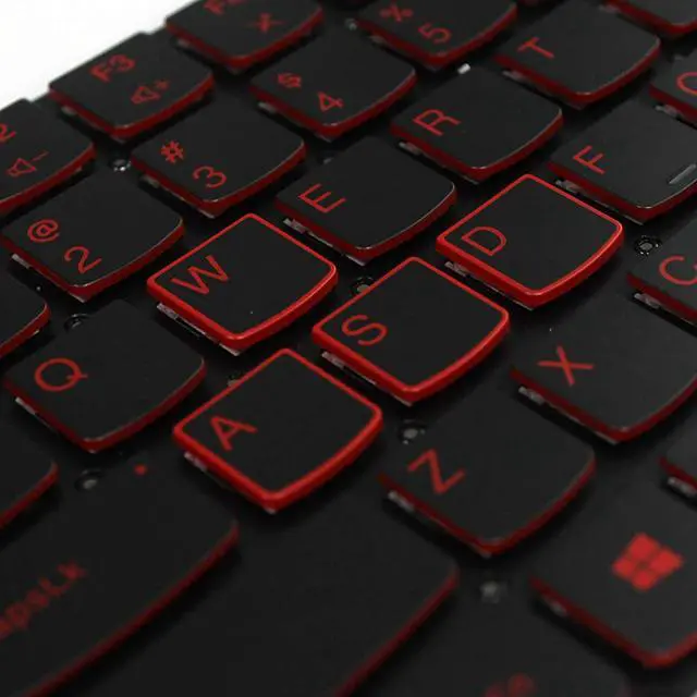 Alt view image 4 of 7 - Laptop Replacement Keyboard for Lenovo Legion Y520 Y520-15IKB Y720 Y720-15IKB R720 R720-15IKB 15 15IKB 9Z.NDKBN.D01 US Laptop Red Backlit Keyboard,black