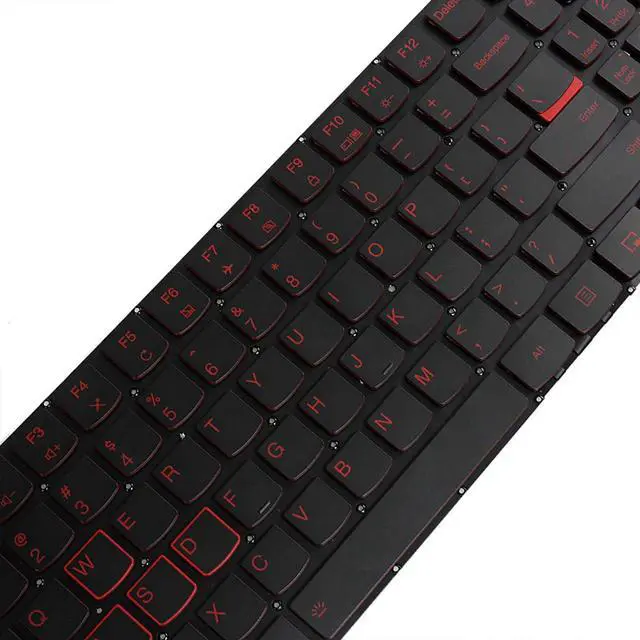 Alt view image 7 of 7 - Laptop Replacement Keyboard for Lenovo Legion Y520 Y520-15IKB Y720 Y720-15IKB R720 R720-15IKB 15 15IKB 9Z.NDKBN.D01 US Laptop Red Backlit Keyboard,black