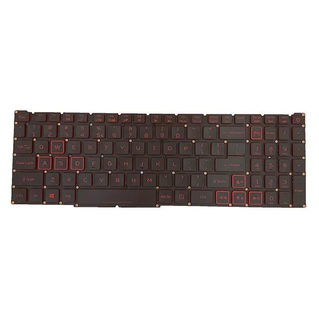 Alt view image 4 of 7 - Laptop Replacement US Layout Red Backlight Keyboard for Acer Nitro 5 AN515-57 AN515-45 Predator Helios 300 PH315-54 PH317-51 LG05P-N10BR LG05P-N12B3 LG05P-N12B3L