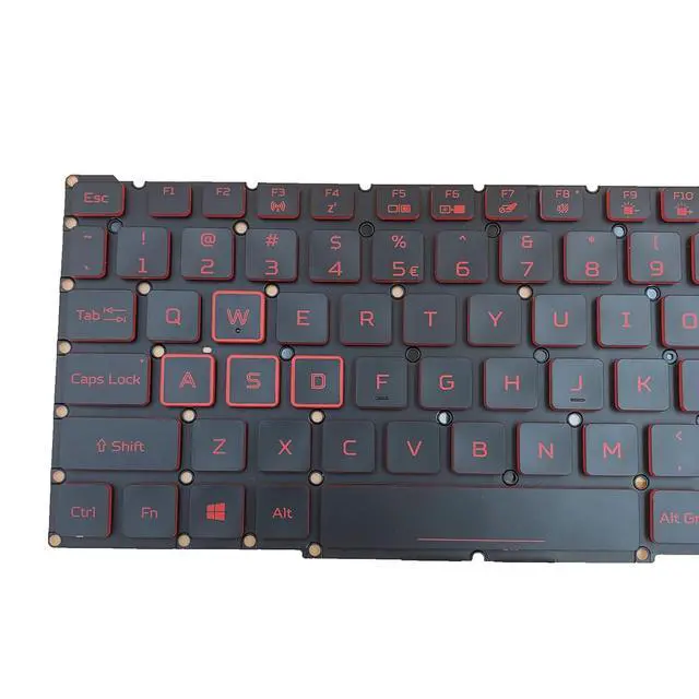 Alt view image 6 of 7 - Laptop Replacement US Layout Red Backlight Keyboard for Acer Nitro 5 AN515-57 AN515-45 Predator Helios 300 PH315-54 PH317-51 LG05P-N10BR LG05P-N12B3 LG05P-N12B3L