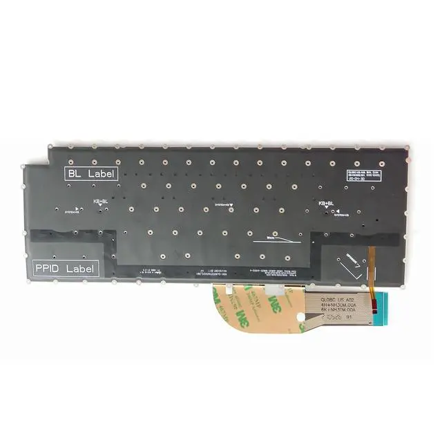Alt view image 3 of 3 - Laptop Replacement US Layout with Backlit Keyboard for Dell XPS 15 9500 P91F 9510 9520,XPS 17 9700 P92F 9710,Precision 5550 5560 5750 5760 Series Laptop Black 0MV93T