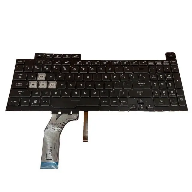 Alt view image 5 of 7 - Laptop Replacement US Layout Colorful Backlight Keyboard for Asus ROG Strix G17 G731 G731G G731GT G731GU G712LU G712LV G712LW G712 0KNR0-6813US00 V185026JS1 0KN1 912KO11