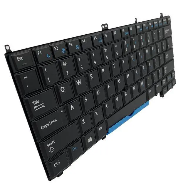Alt view image 5 of 7 - Laptop Replacement US Layout with Backlit with Pointer Keyboard for Dell Latitude E7440 E7240 E7420 Black
