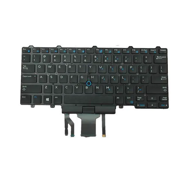Alt view image 2 of 4 - Laptop Replacement US Keyboard for Dell Latitude E5450 E5470 E7450 E7470 7480 7490 5480 5488 Laptop No Frame, with Pointer, with Backlight
