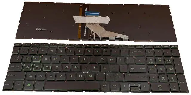 Alt view image 5 of 7 - Laptop Replacement US Layout Green Backlight Keyboard for HP Pavilion Gaming 15-cx 15-dk 15-ec 17-cd 15-DA 15-DB 15-DR 15-DW 15-DU 15-DY 15-EF 15-GW 15-CR 250 G7 255 G7 15S-DU 15s-DY 15s-FQ TPN-Q208