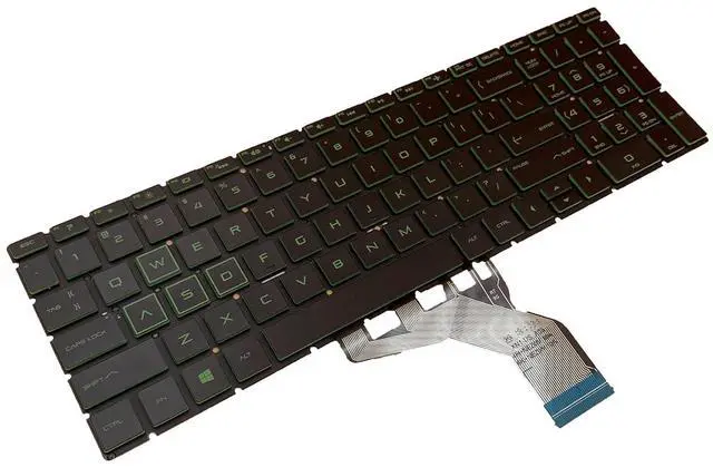 Alt view image 7 of 7 - Laptop Replacement US Layout Green Backlight Keyboard for HP Pavilion Gaming 15-cx 15-dk 15-ec 17-cd 15-DA 15-DB 15-DR 15-DW 15-DU 15-DY 15-EF 15-GW 15-CR 250 G7 255 G7 15S-DU 15s-DY 15s-FQ TPN-Q208