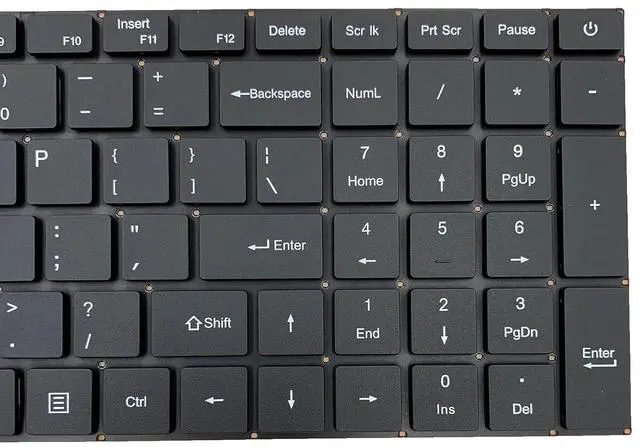 Alt view image 7 of 7 - Laptop Replacement US Layout Keyboard for Gateway GWNR71517 GWNR71517-BL GWNR71517-GR GWNR71517-BK English US NO Frame