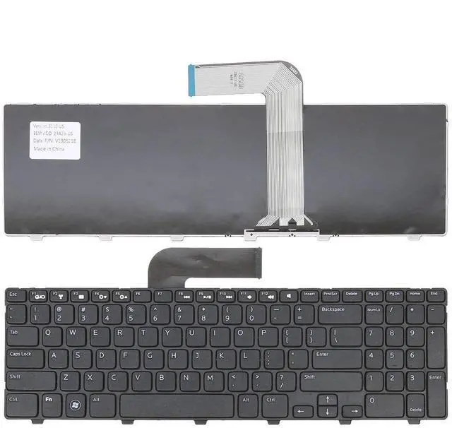 Main image of Laptop Replacement Keyboard for Dell Inspiron 15R Ins15RD-2528 2728 2428 M501Z M5110 M511R N5110 New US Layout Black,15R M5110 N5110