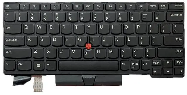 Alt view image 2 of 4 - Laptop Replacement US Layout Keyboard for Lenovo Thinkpad X13 Yoga X13 Gen 1 (20WK,20WL) Black No Backlit