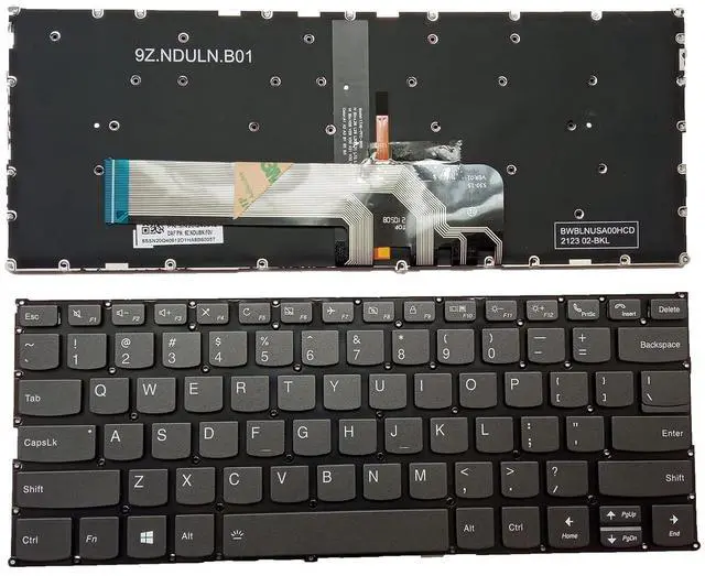 Main image of Laptop Replacement US Layout with Backlit Keyboard for Lenovo ThinkBook 13s-IWL 13s-IML 14s-IWL 14s-IML 14-IML 14-IIL SN20S99865 LCM17J63USJ6866 LCM17J6 PD4SB-US SN20Q40627 Gray