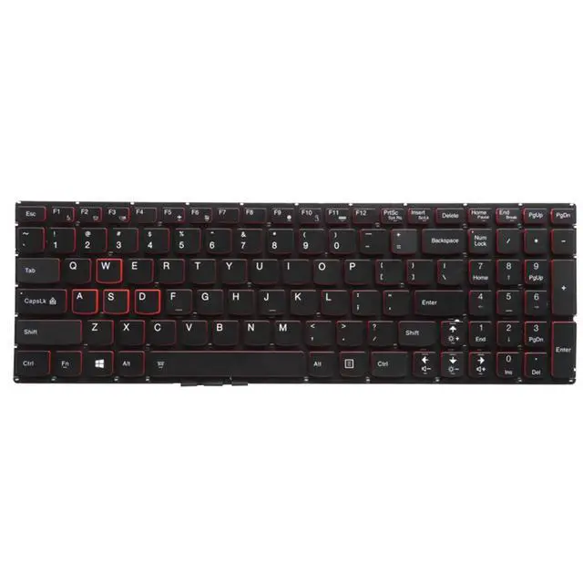 Alt view image 2 of 4 - Laptop Replacement US Layout Backlit Keyboard for Lenovo IdeaPad Y700 Y700-15ISK Y700-17ISK Y700-15ACZ, Black