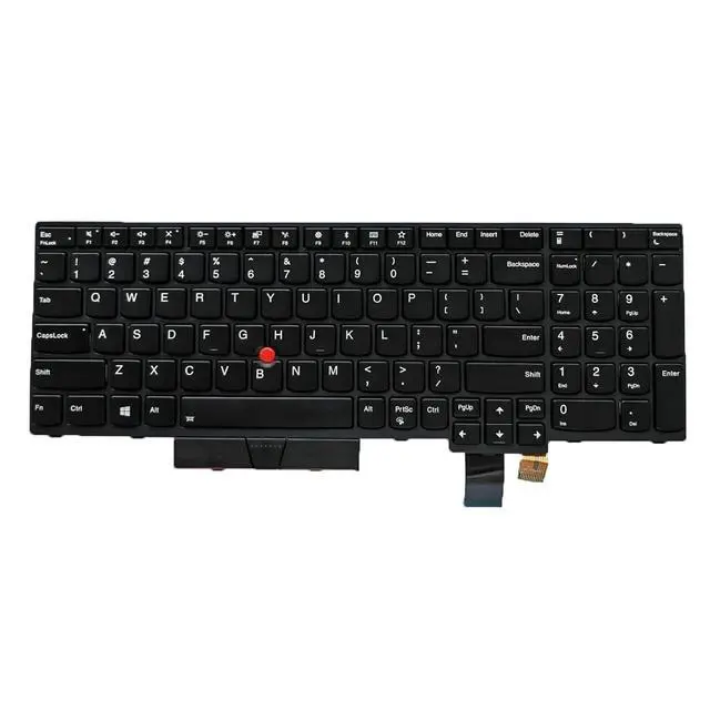 Alt view image 2 of 3 - Laptop Replacement US Layout Keyboard for Lenovo ThinkPad T570 T580 P51s P52s 01HX287 208 01ER611 with Frame,TrackPoint,Backlit Black