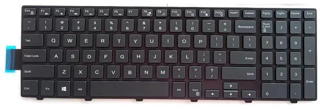 Alt view image 3 of 3 - Laptop Replacement US Layout Keyboard for Dell Inspiron 15 3000 3549 3541 3542 5548 5551 5555 5557 5558 5559 with Frame,No TrackPoint,Backlit Black