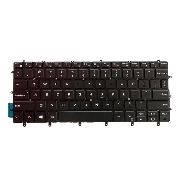 Alt view image 3 of 3 - Laptop Replacement US Layout Keyboard for Dell XPS 13 9305 9370 9380 13-9370 13-9380 P82G 7390 82FHM 082FHM Without Frame,No TrackPoint,Backlit Black