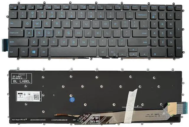 Main image of Laptop Replacement Keyboard for DELL G3 3579 3779 3590,G5 5500 5587 5590, G5 SE 5505,G7 7588 7590 7790 0M6JTP US Layout Backlight Blue