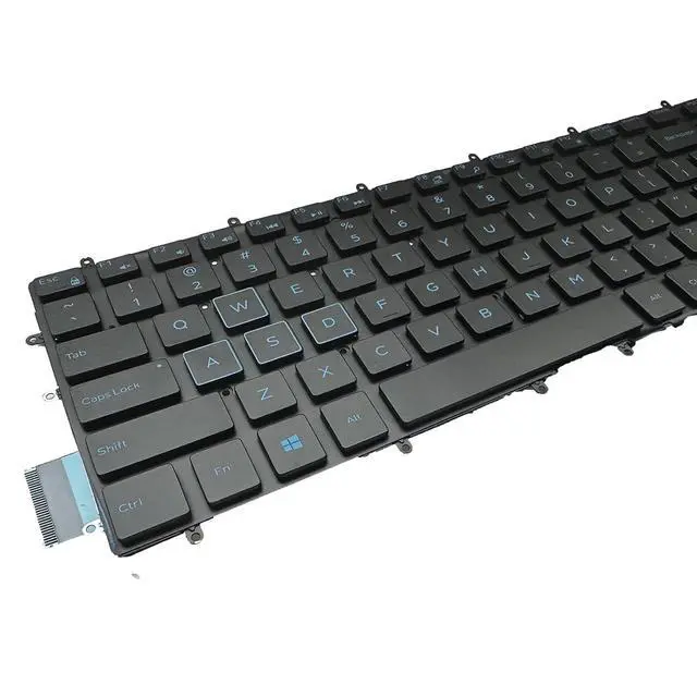 Alt view image 6 of 7 - Laptop Replacement Keyboard for DELL G3 3579 3779 3590,G5 5500 5587 5590, G5 SE 5505,G7 7588 7590 7790 0M6JTP US Layout Backlight Blue