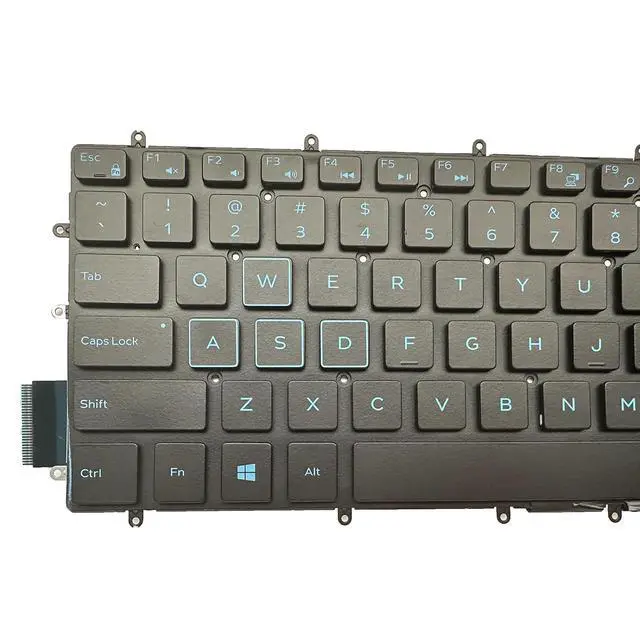 Alt view image 5 of 7 - Laptop Replacement Keyboard for DELL G3 3579 3779 3590,G5 5500 5587 5590, G5 SE 5505,G7 7588 7590 7790 0M6JTP US Layout Backlight Blue